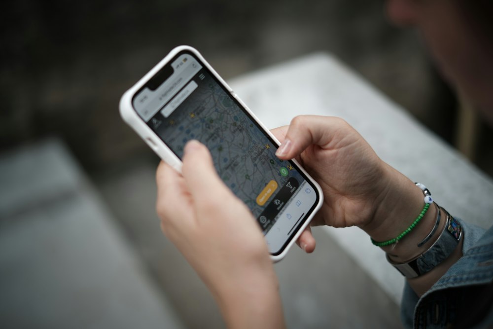 Hands holding a phone